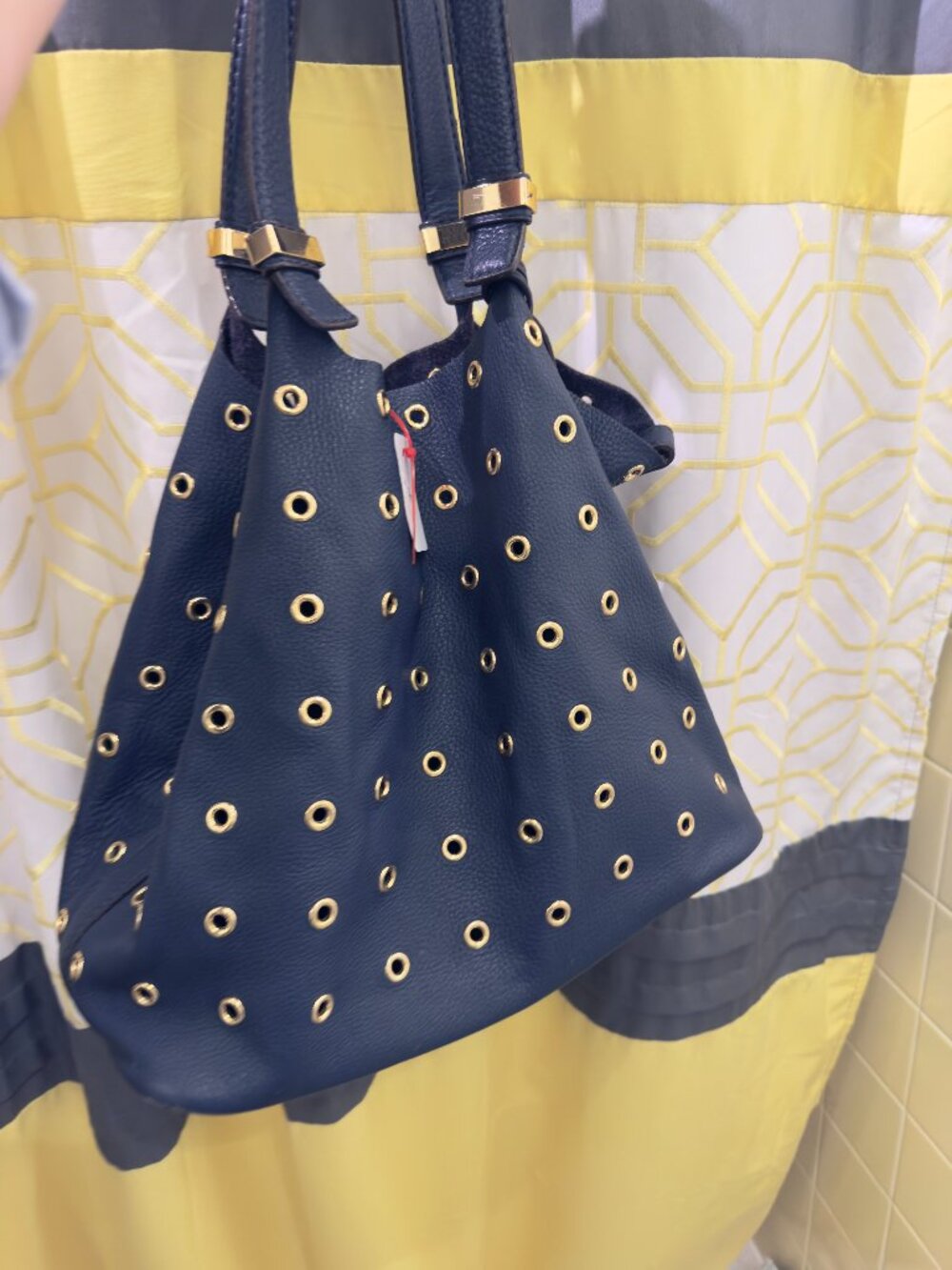 Michael Kors Colgate HOBO Bag  Supple Leather  with Golden Grommets